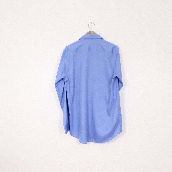 *Mens Bellisimo Blue Button Up Dress Shirt - Picture 5 of 6